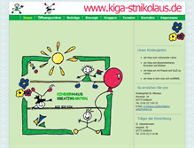 Tablet Screenshot of kiga-stnikolaus.de